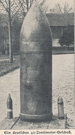 deutsches 42cm Geschoss